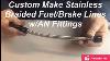 Ford Focus Rs Mk1 Stainless Steel Braided Brake Lines Hoses Pipes Kit Uw
